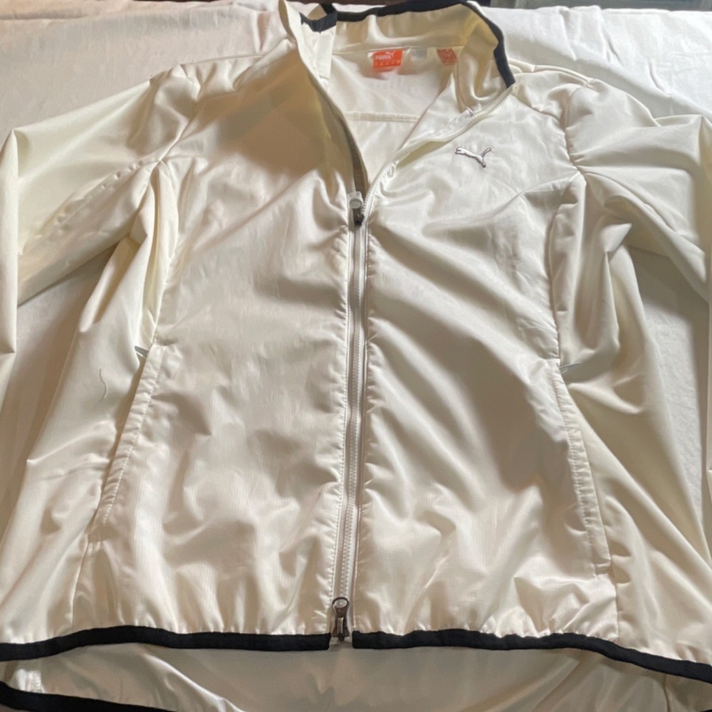 PUMA Storm Cell women's Track Jacket Full-Zip Pockets White Size S